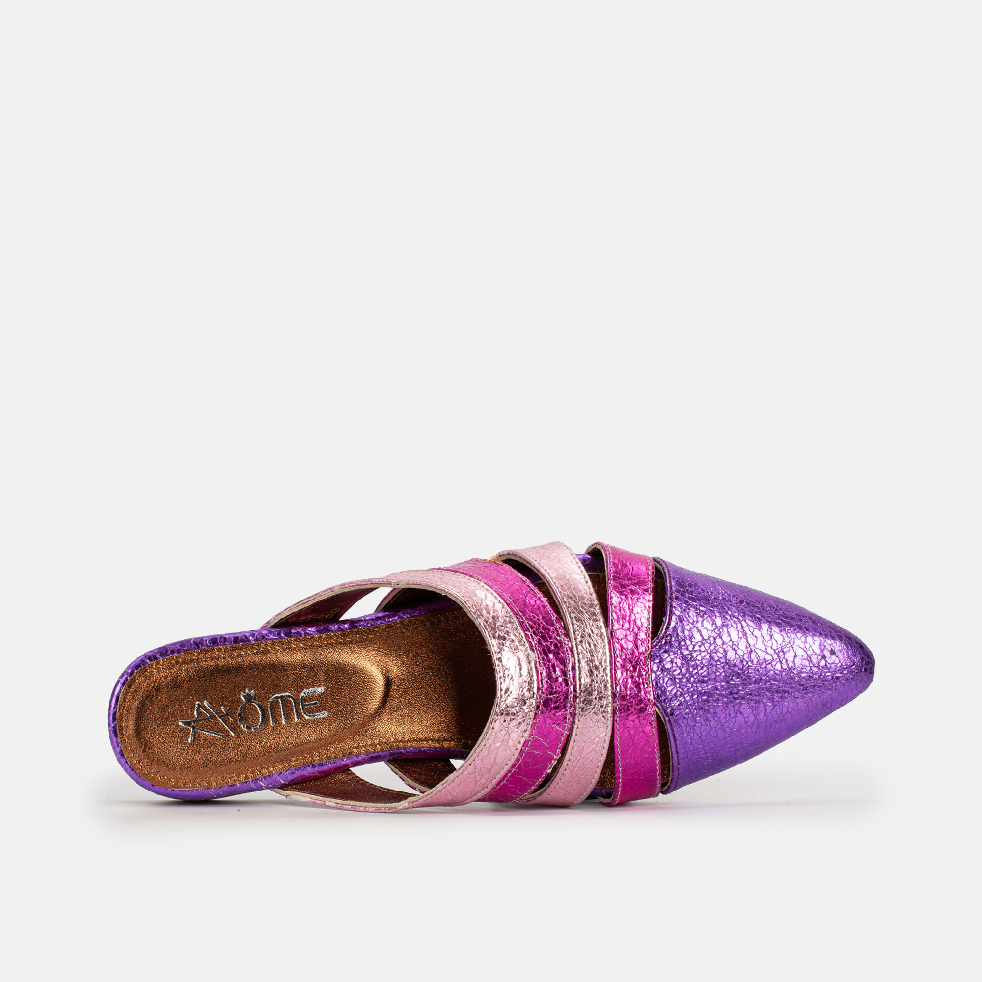 Zina En cuir  mauve