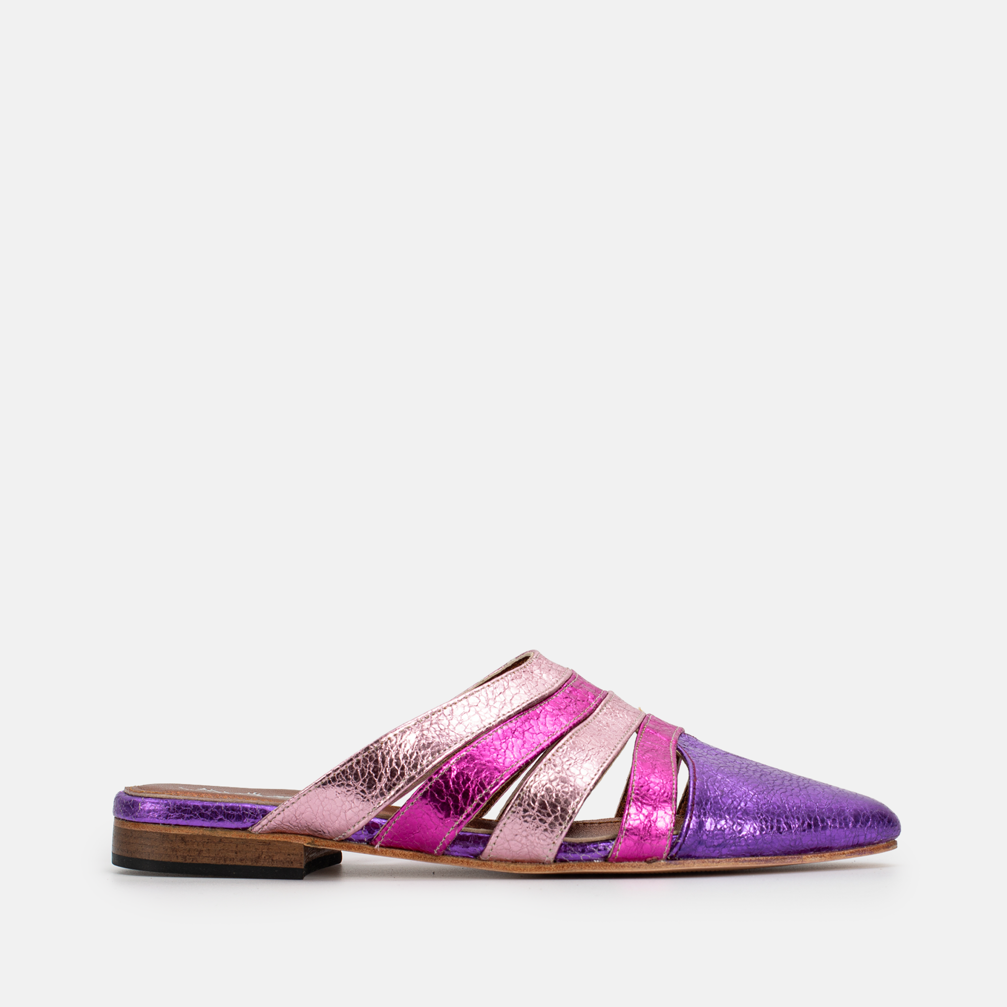 Zina En cuir  mauve