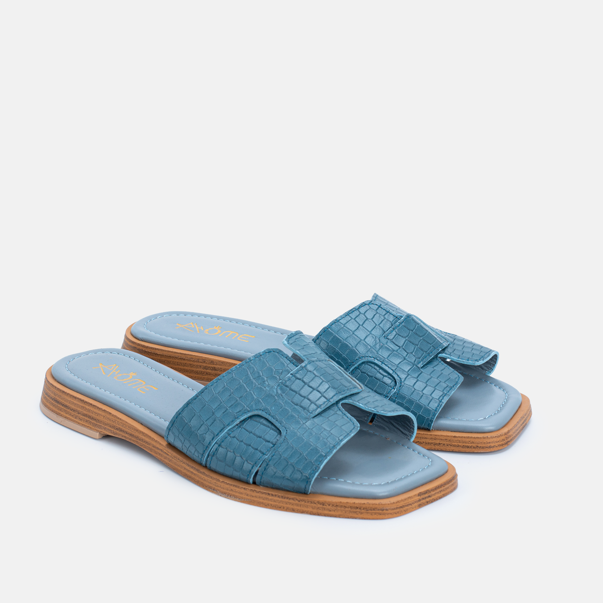 Zephyr Bleu ciel Effect Croco