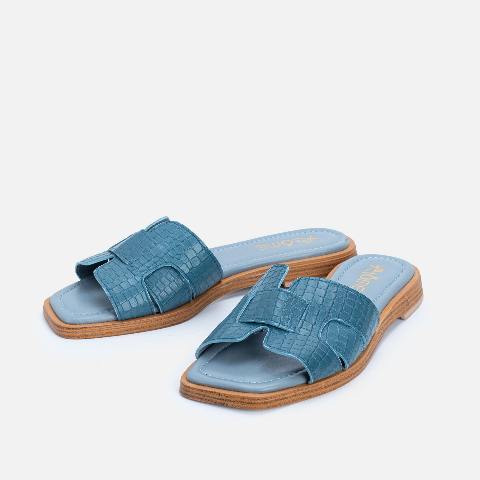 Zephyr Bleu ciel Effect Croco