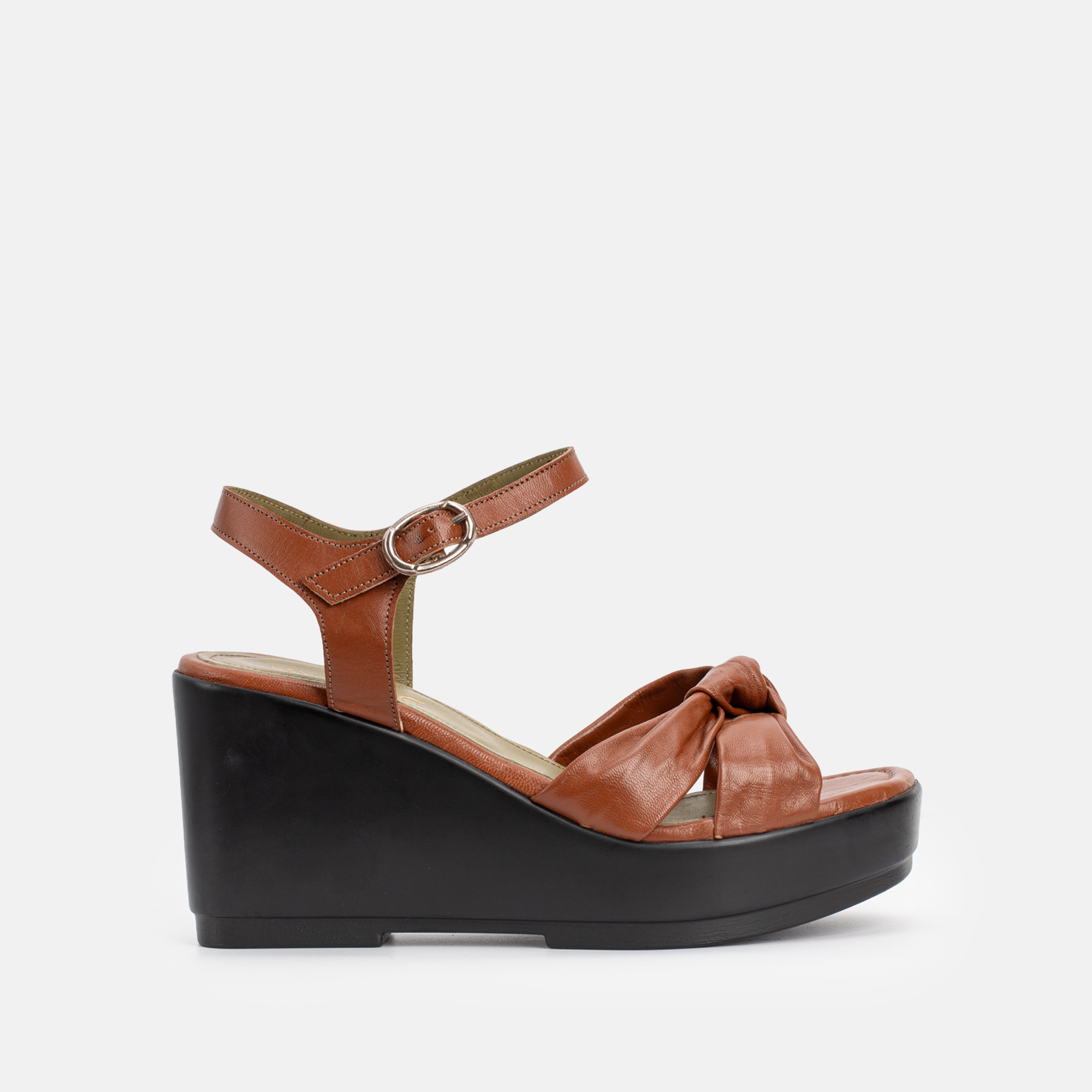 7006 SANDALES EN CUIR TABAC