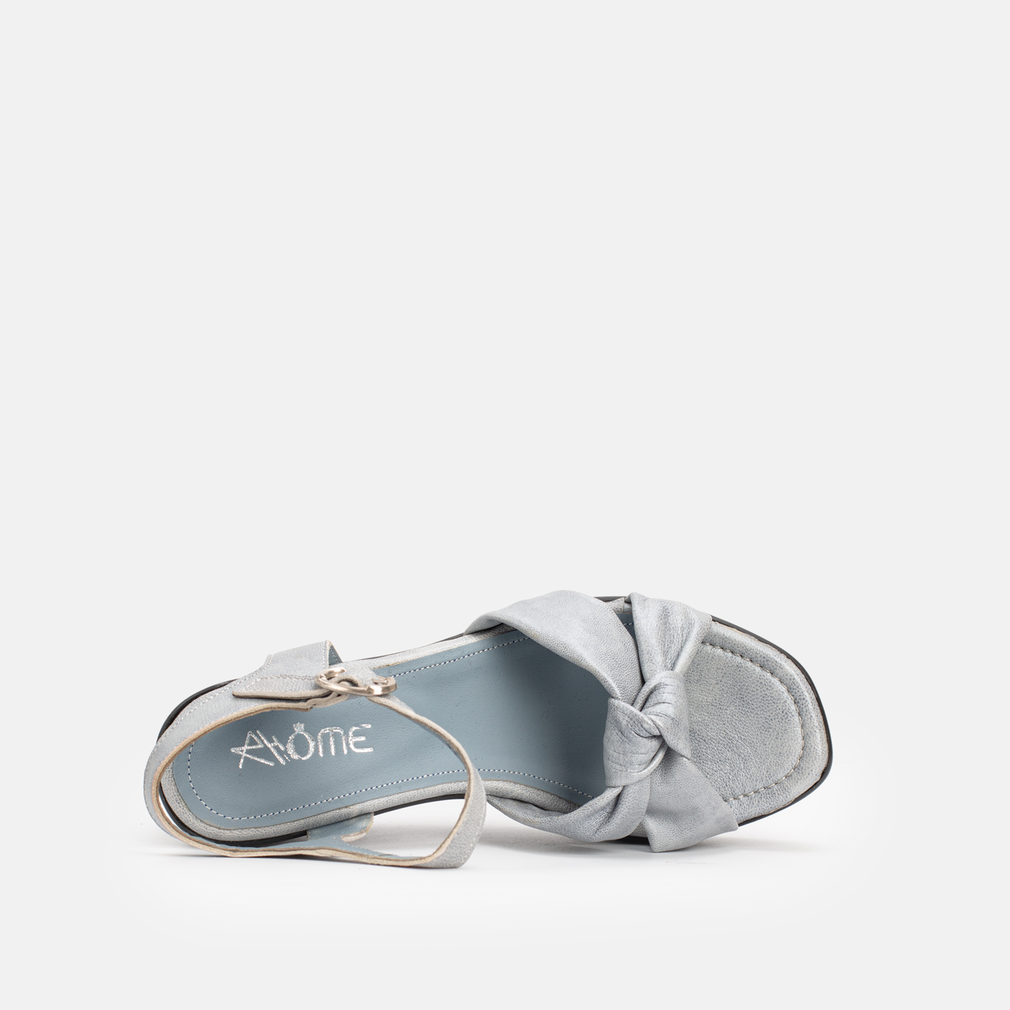 7006 SANDALES EN CUIR BLEU CIEL