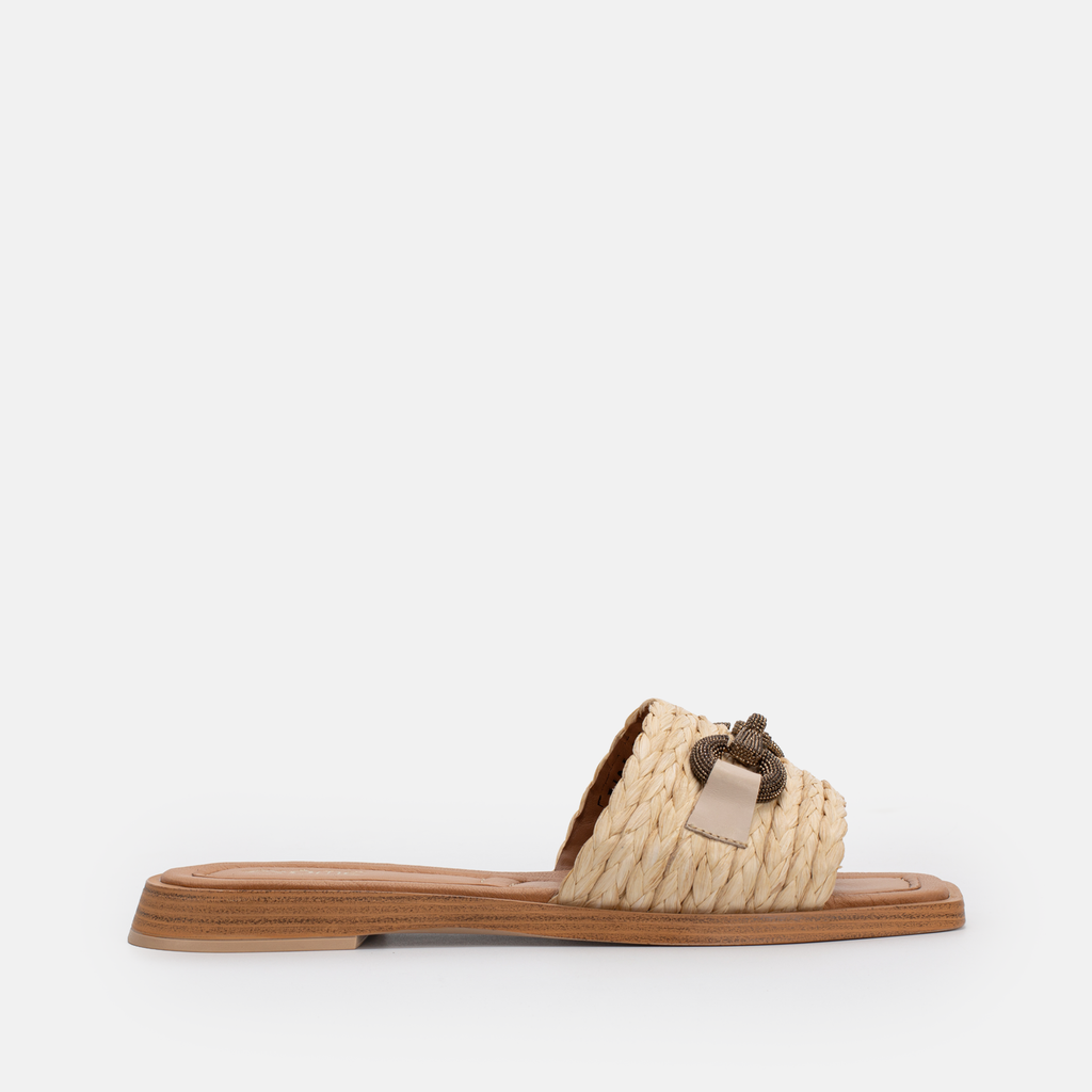 SANDALES EN RAFIA BEIGE 5104
