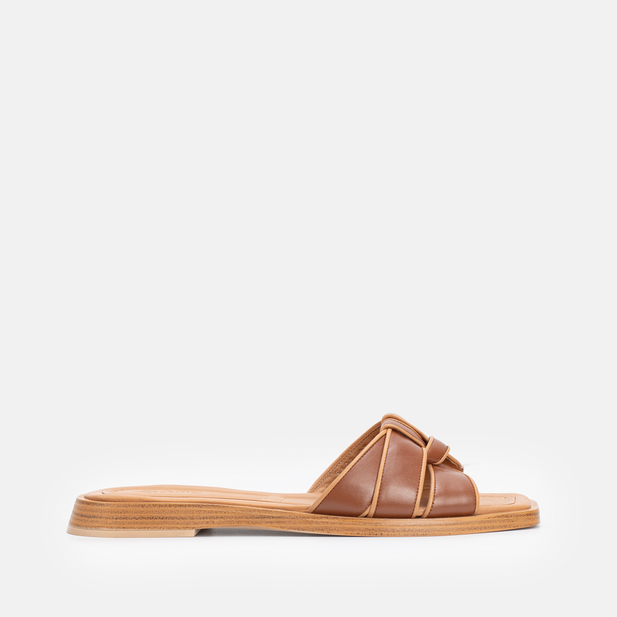 SANDALES EN CUIR Tabac 5106
