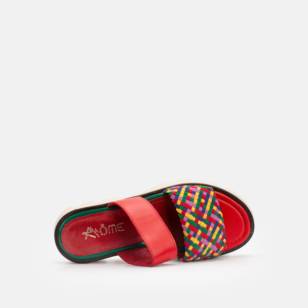 SANDALES EN CUIR Rouge 070