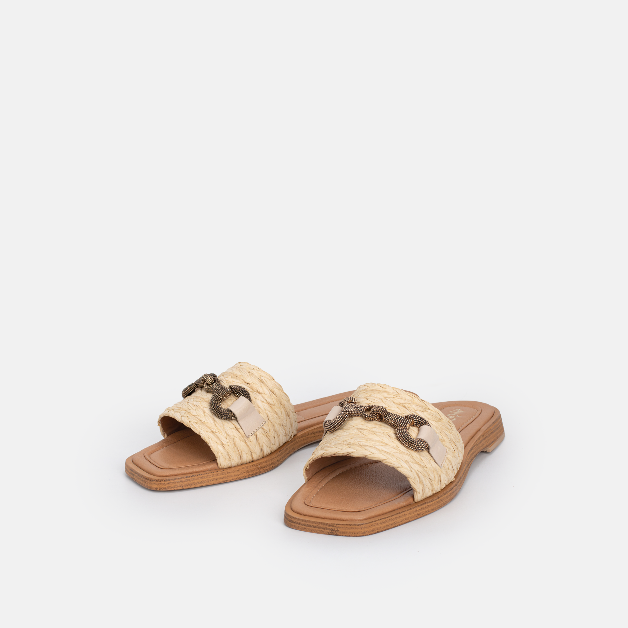 SANDALES EN RAFIA BEIGE 5104