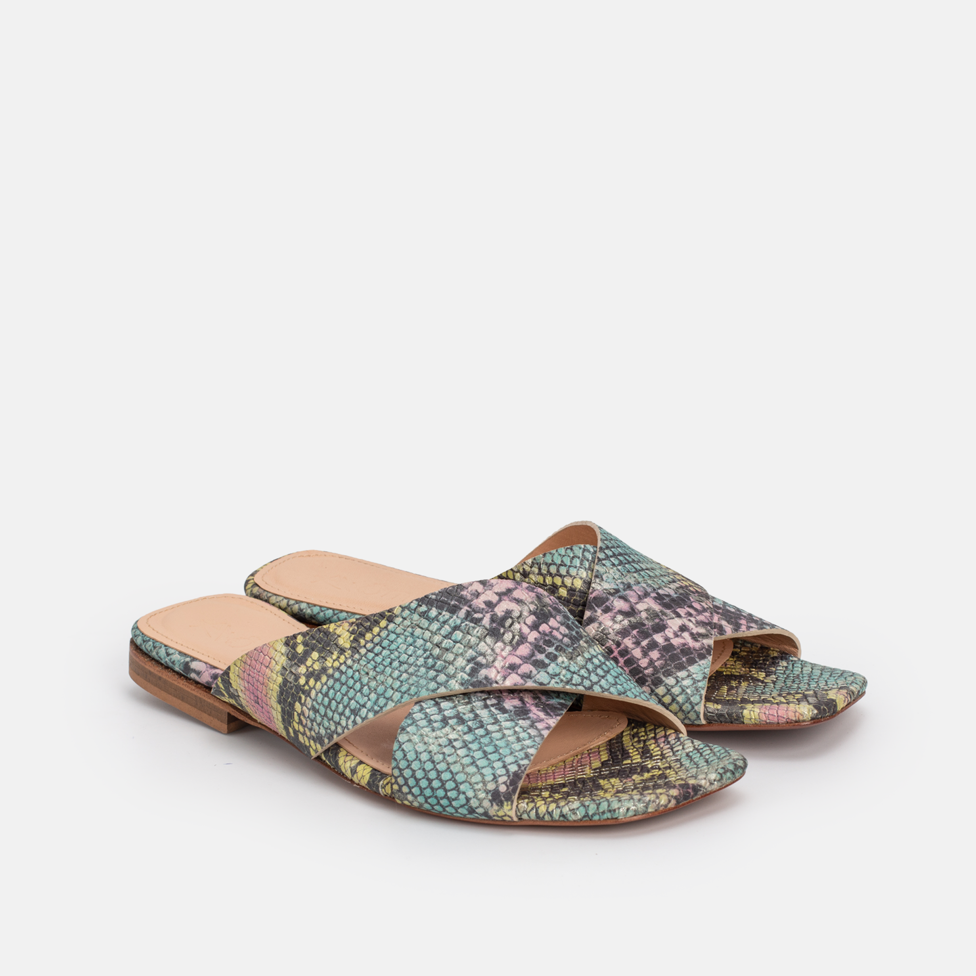 973 Sandales en Cuir Sérpent