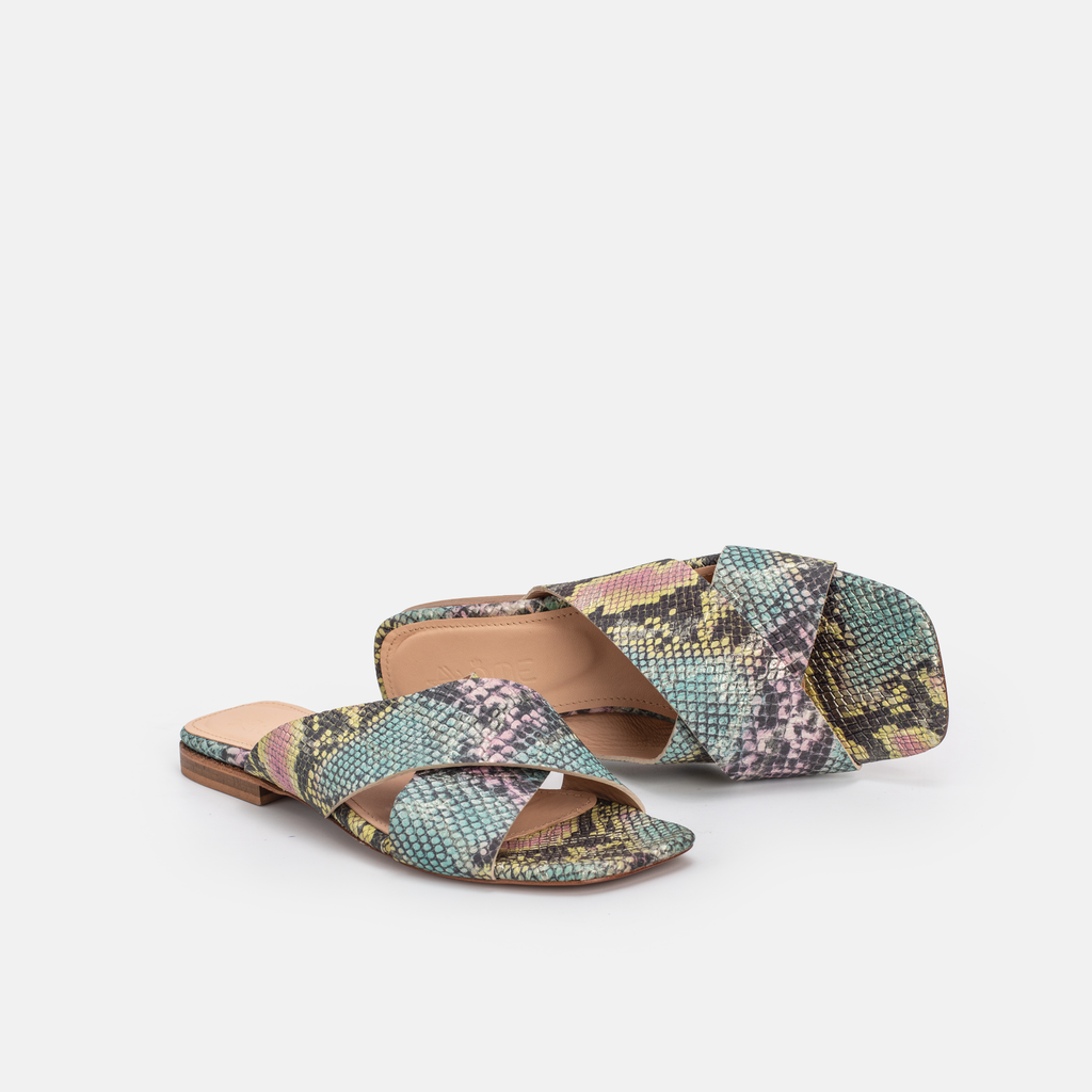 973 Sandales en Cuir Sérpent