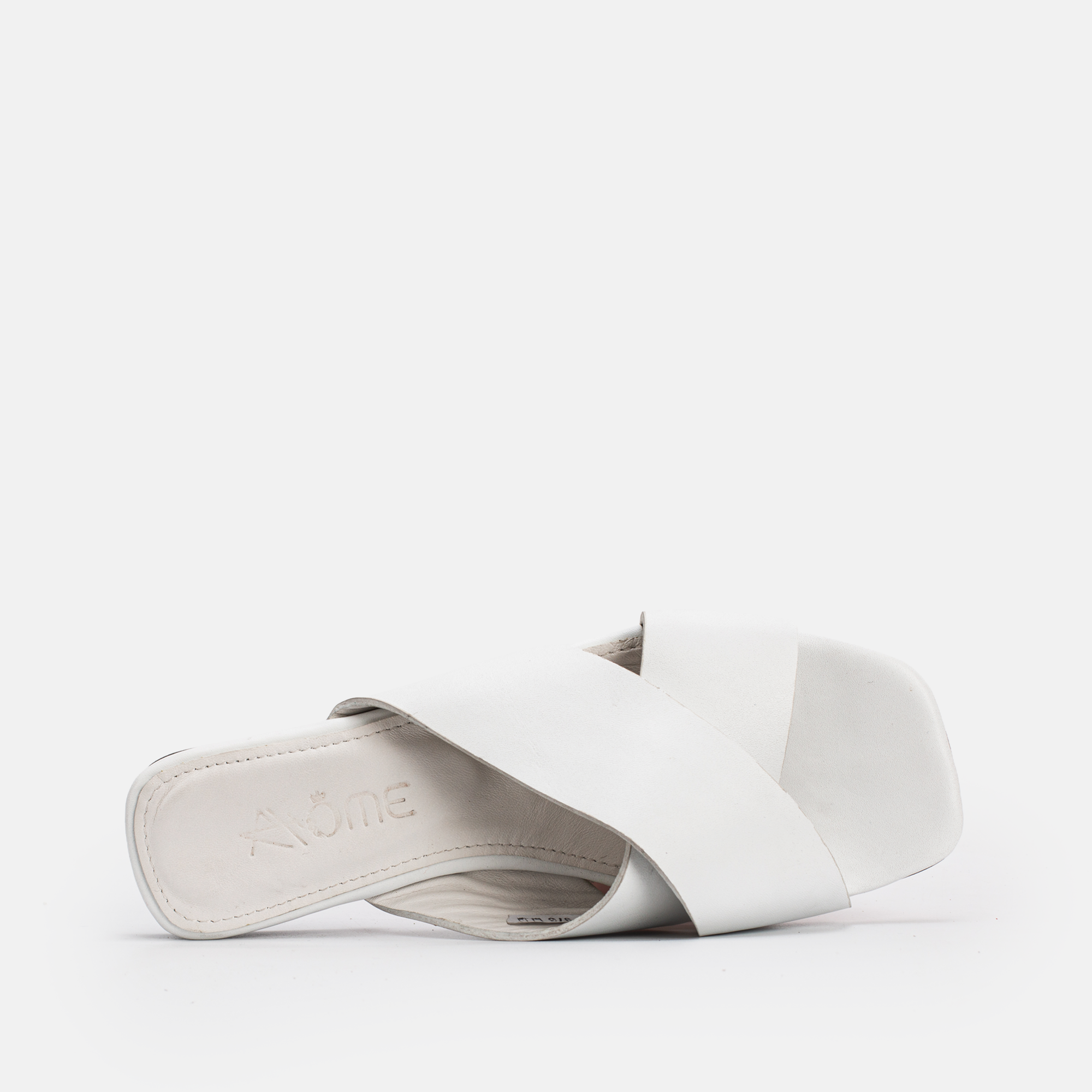 973 Sandales en Cuir Blanc