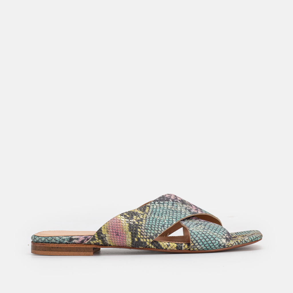 973 Sandales en Cuir Sérpent
