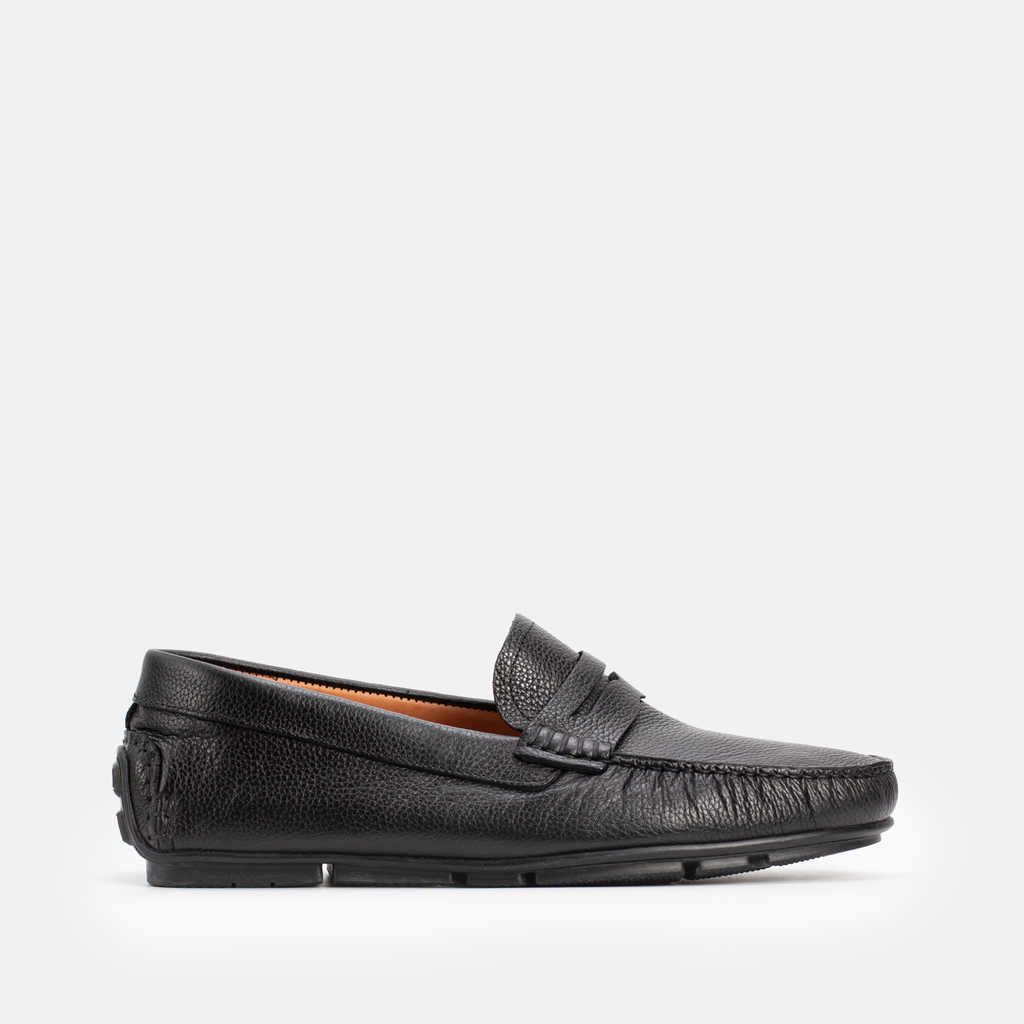 203 Mocassin en cuir Noir