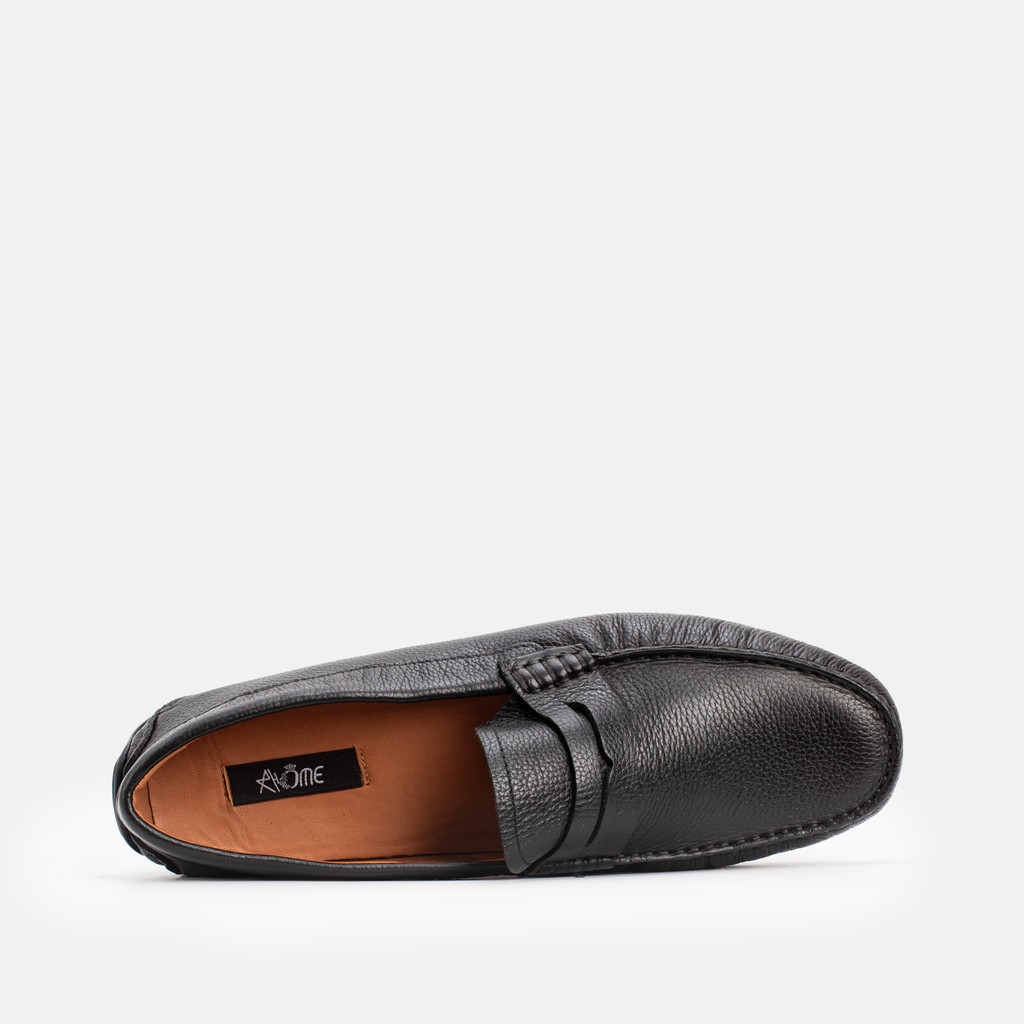 203 Mocassin en cuir Noir