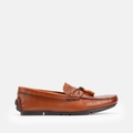 151 Mocassin en cuir Tabac