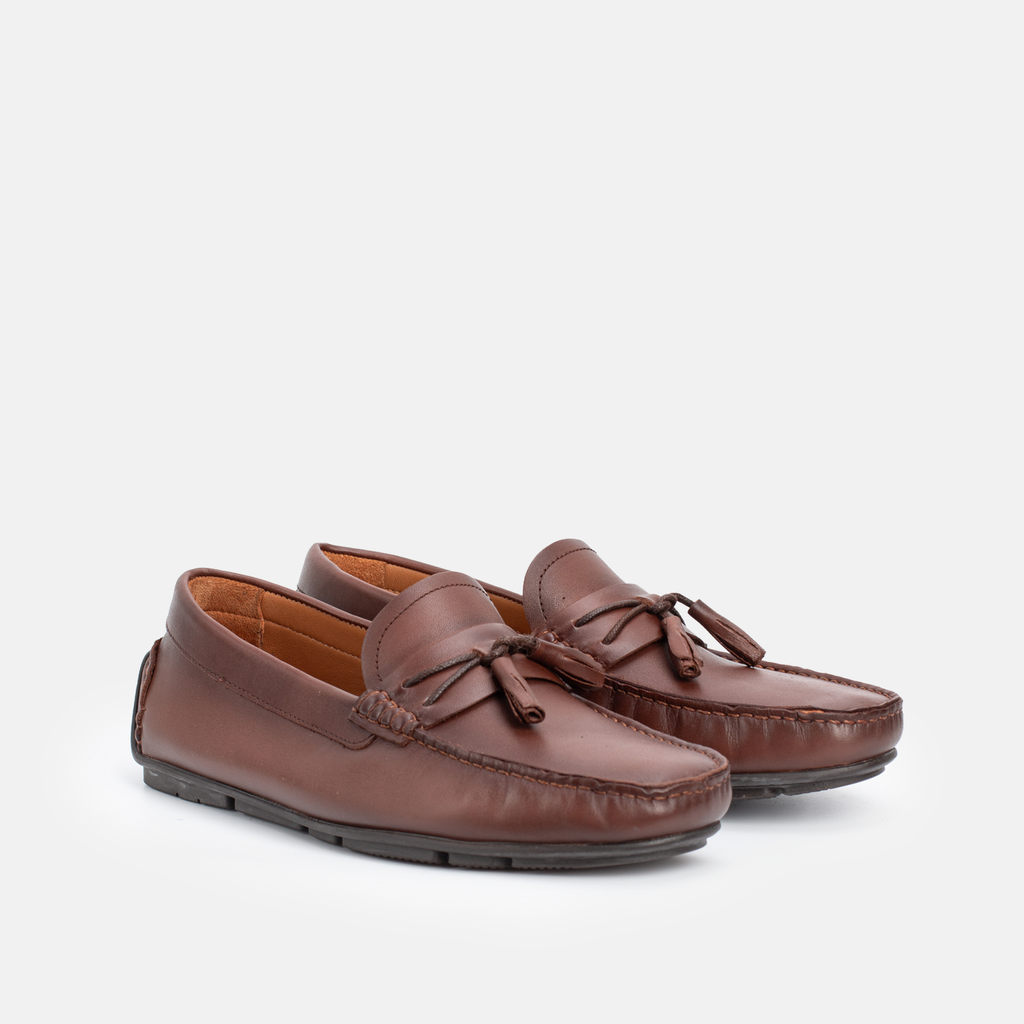 151 Mocassin en cuir Marron