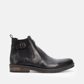 Bottine En cuir Noir-071
