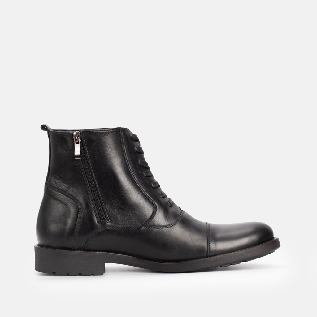 Bottine en cuir Noir 22217