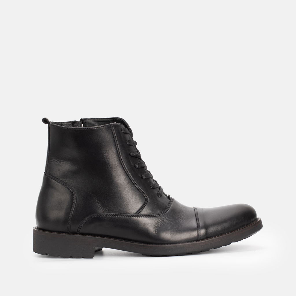 Bottine en cuir Noir 22217