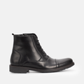 Bottine en cuir Noir 22217