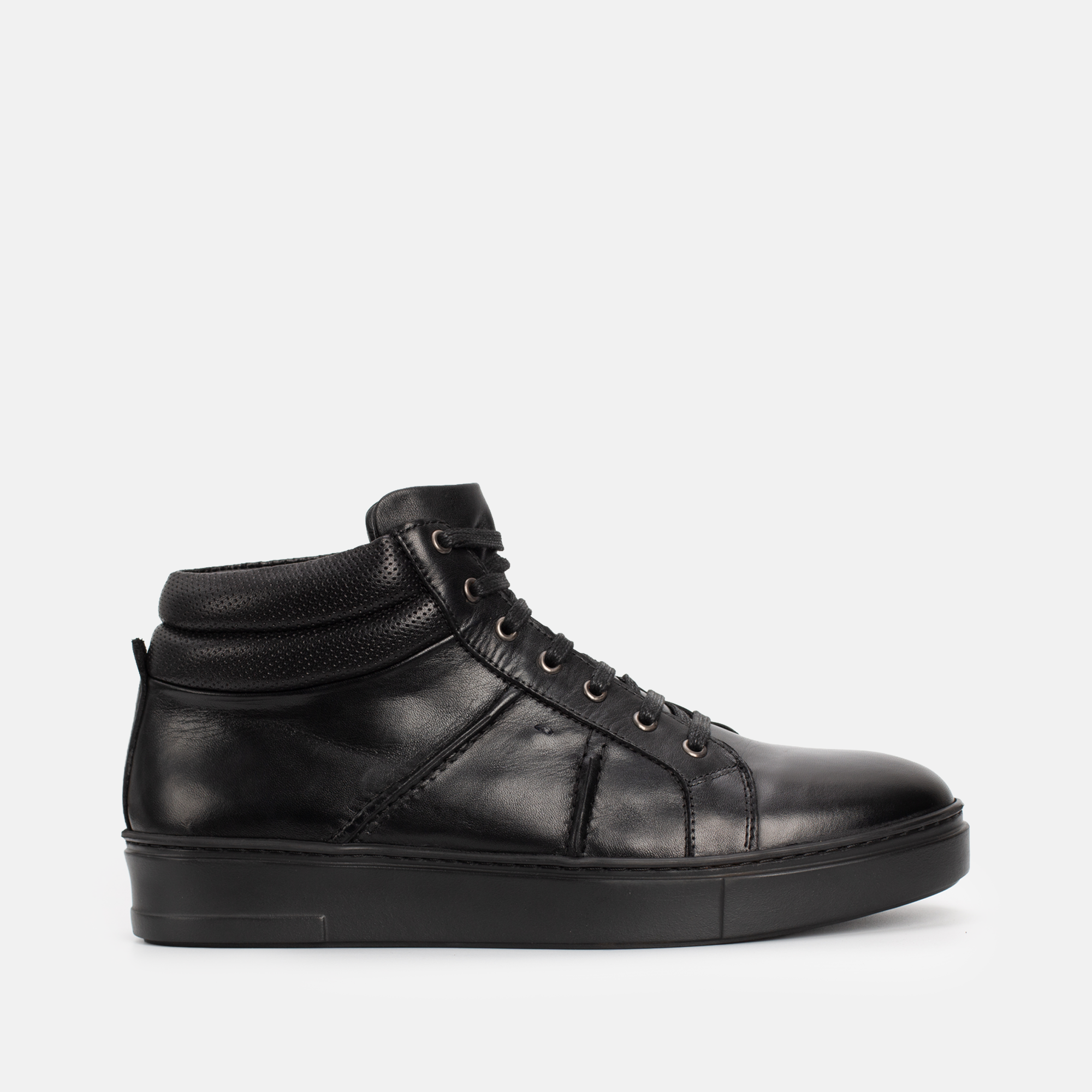 BASKET CUIR NOIR 8278