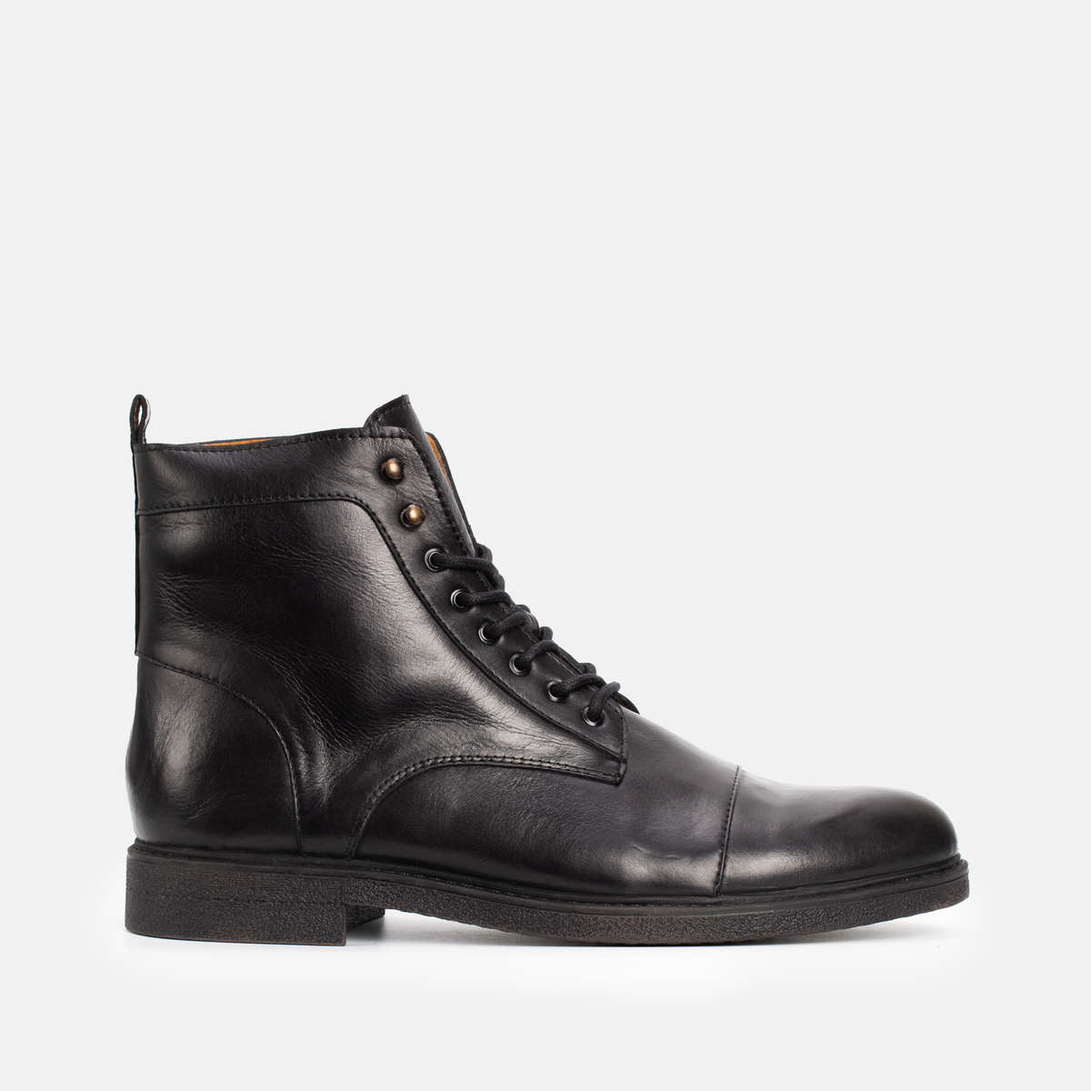 Boots en cuir NOIR 005