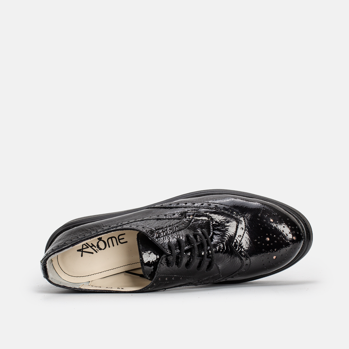 PINAR EN CUIR BRILLANT NOIR