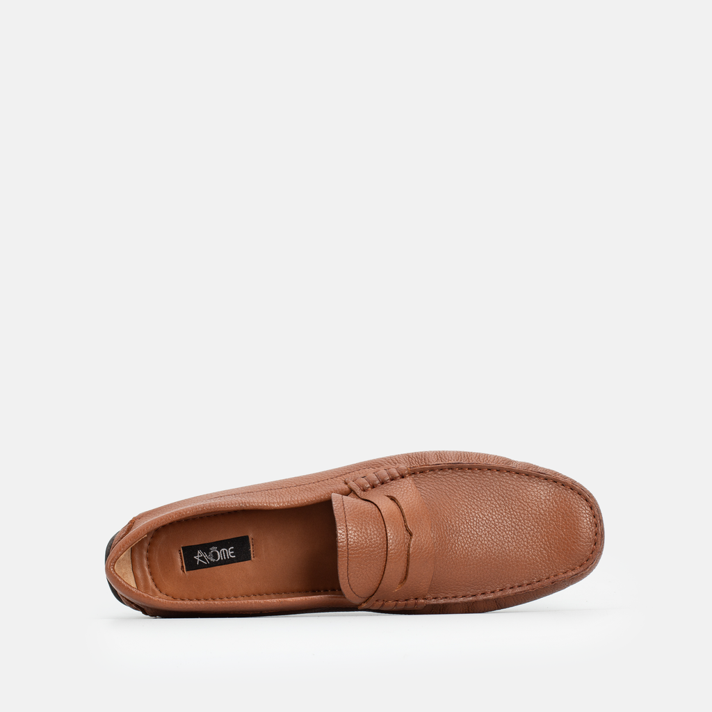 203 Mocassin en cuir Tabac