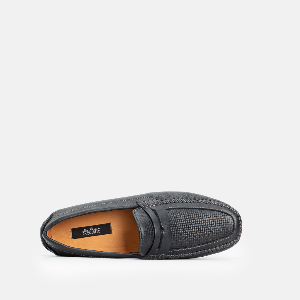 202 Mocassin en cuir Noir