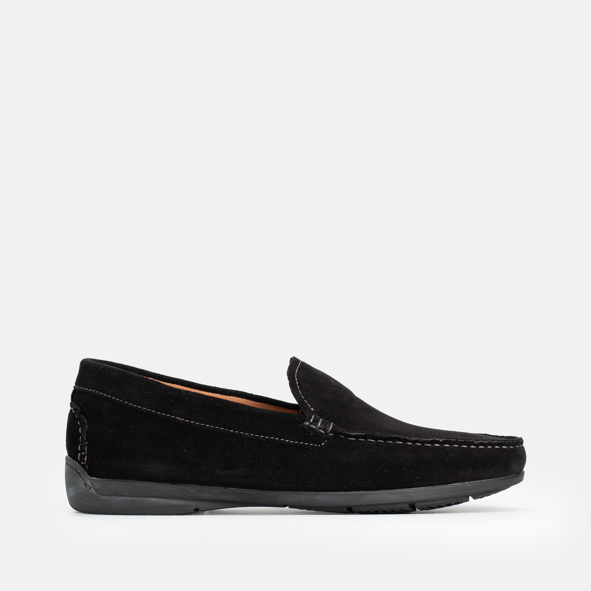Mocassin en daim Noir 046