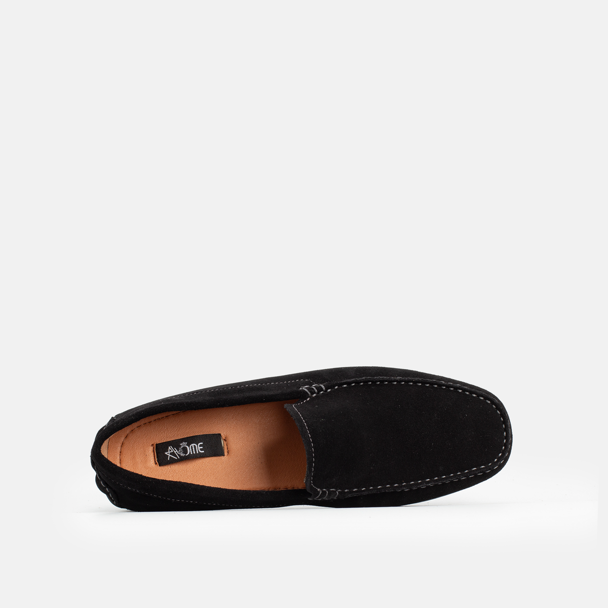 Mocassin en daim Noir 046