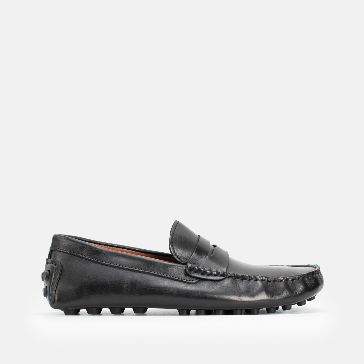 Mocassin Gommino en cuir NOIR