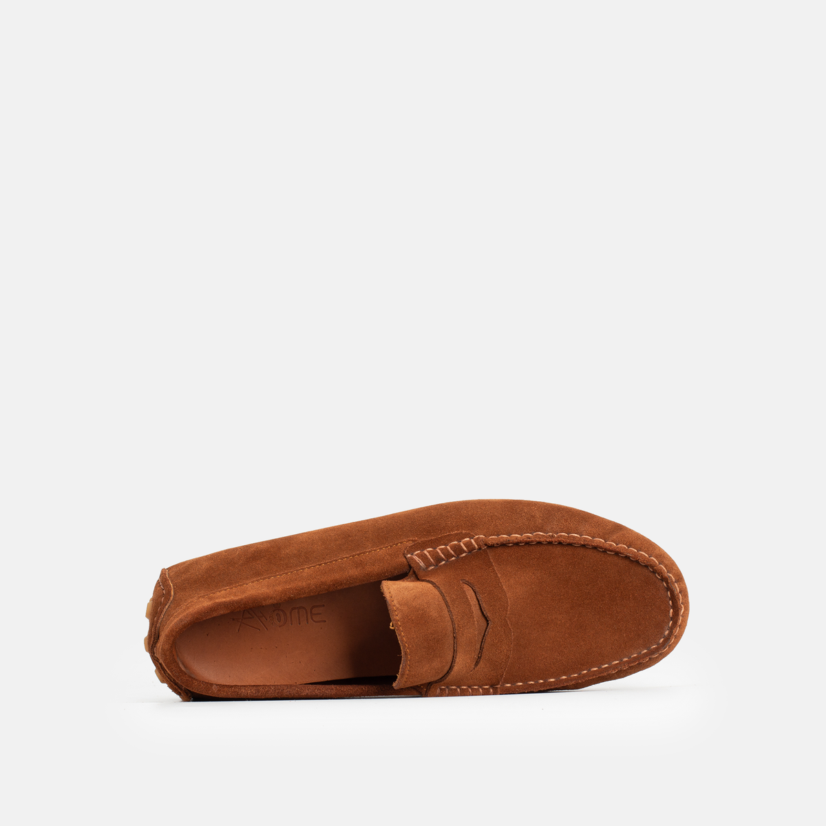 Mocassin Gommino en daim TABAC