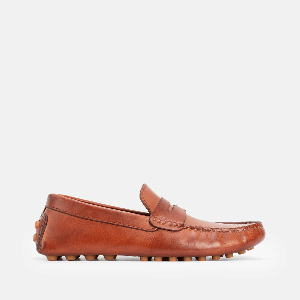 Mocassin Gommino en cuir TABAC