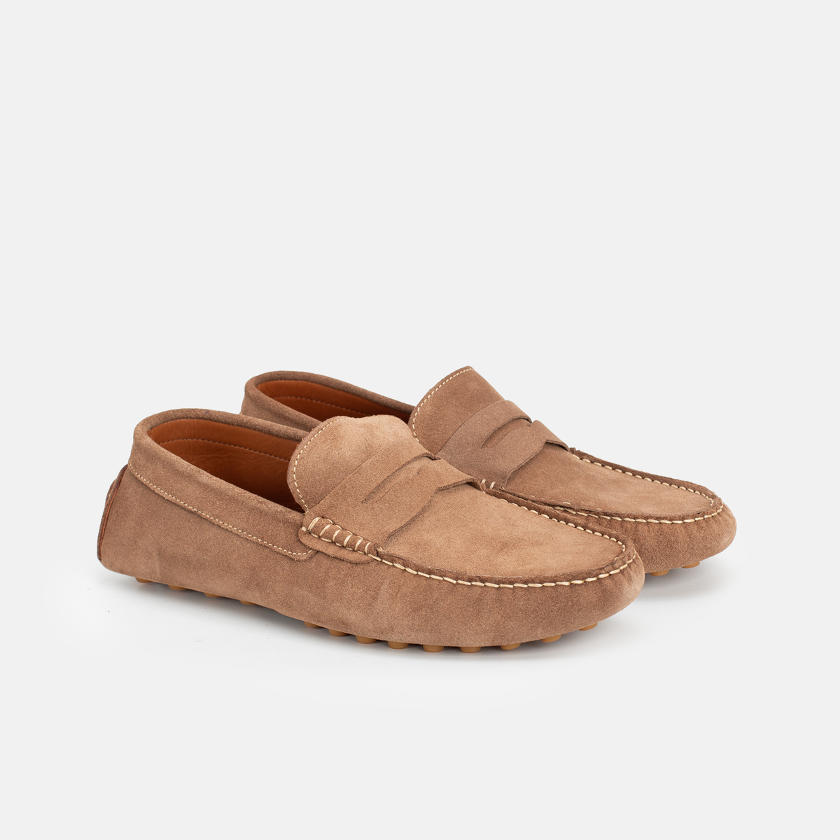 Mocassin Gommino en daim BEIGE