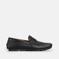 202 Mocassin en cuir Noir