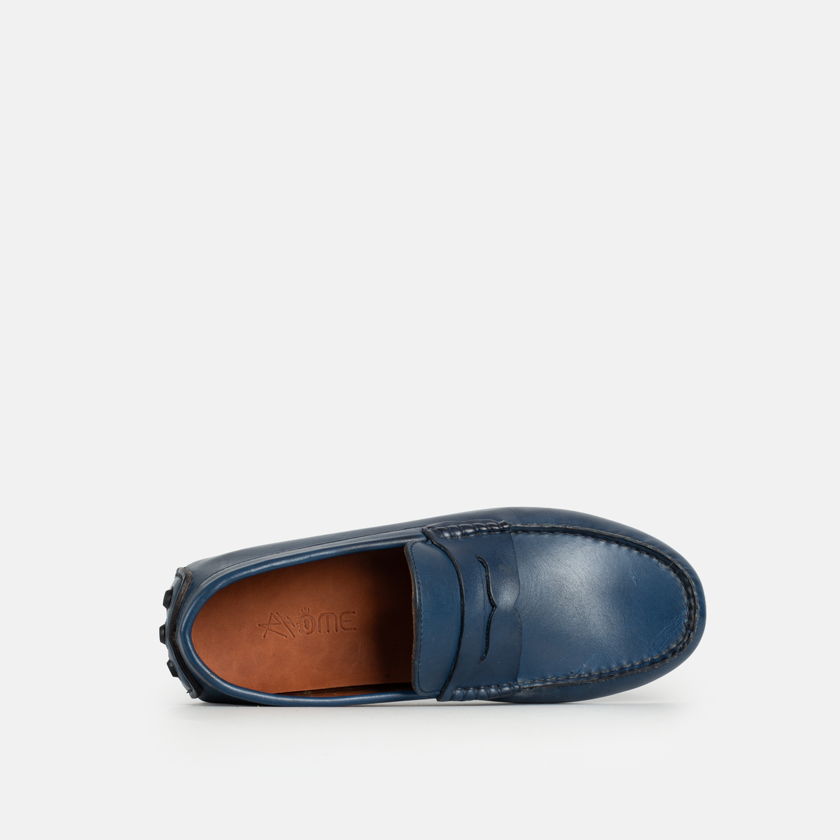 Mocassin Gommino en cuir BLEU