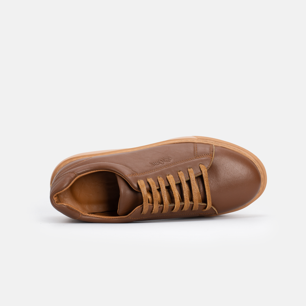 BASKET CUIR MARRON 800