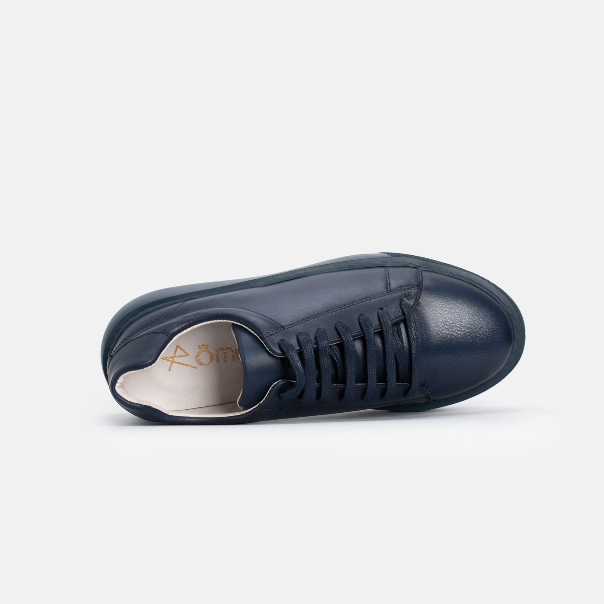 BASKET CUIR BLEU 800