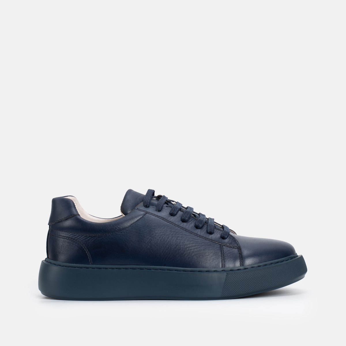 BASKET CUIR BLEU 800