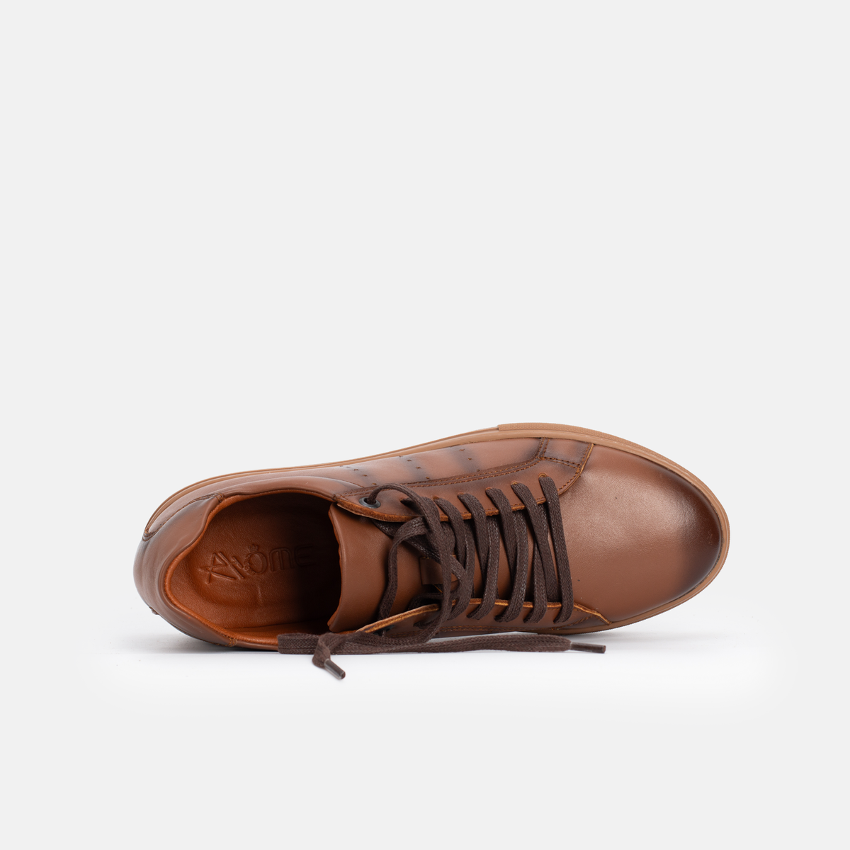 BASKET EN CUIR Tabac 528