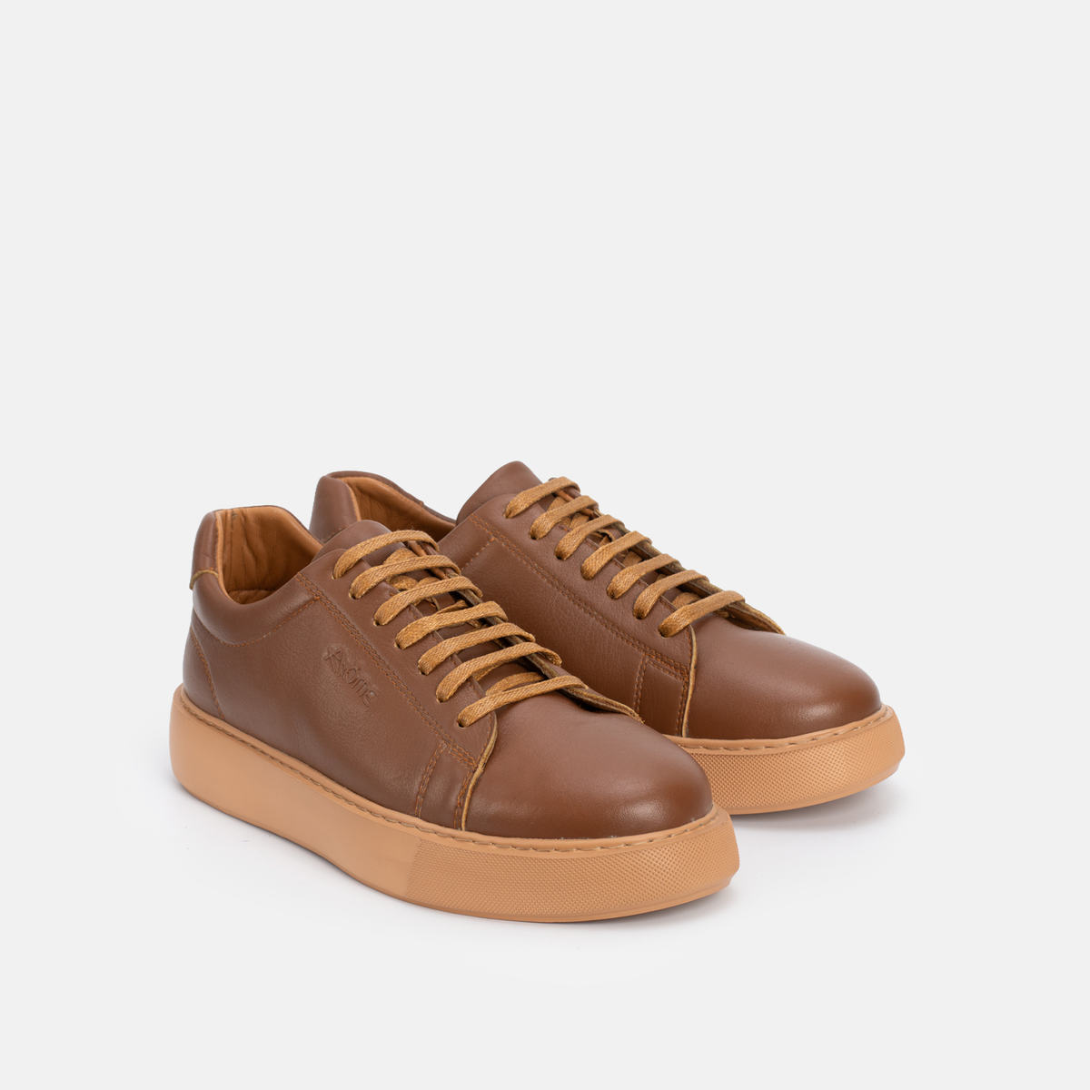 BASKET CUIR MARRON 800