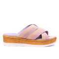 1054 SANDALES EN CUIR MAUVE