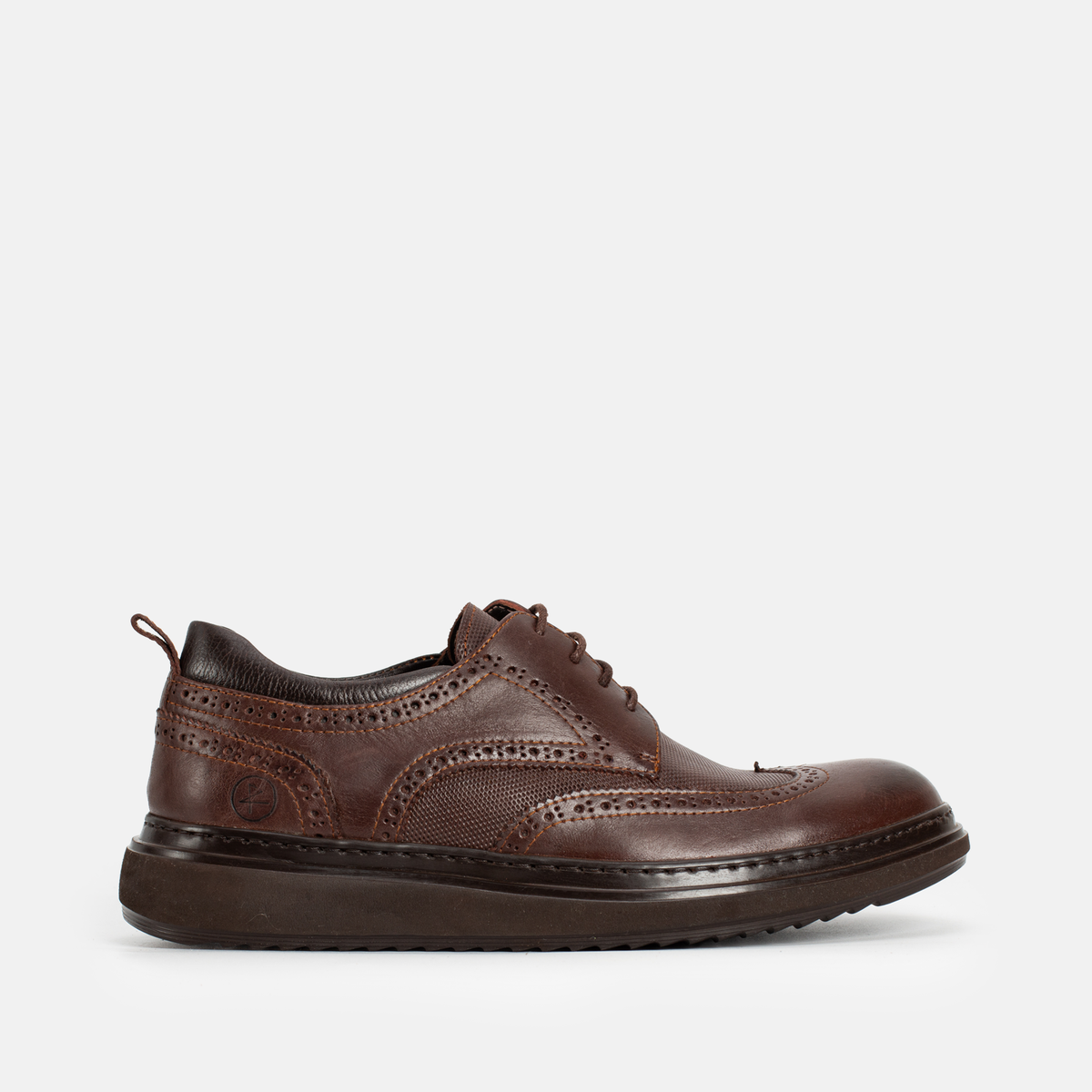 Chaussure en Cuir Marron-170