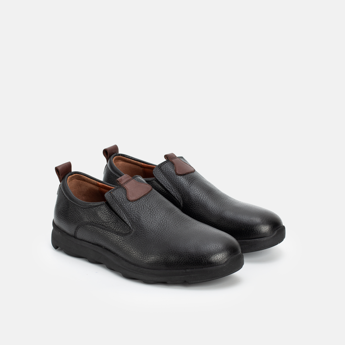 Chaussure en Cuir Noir-694