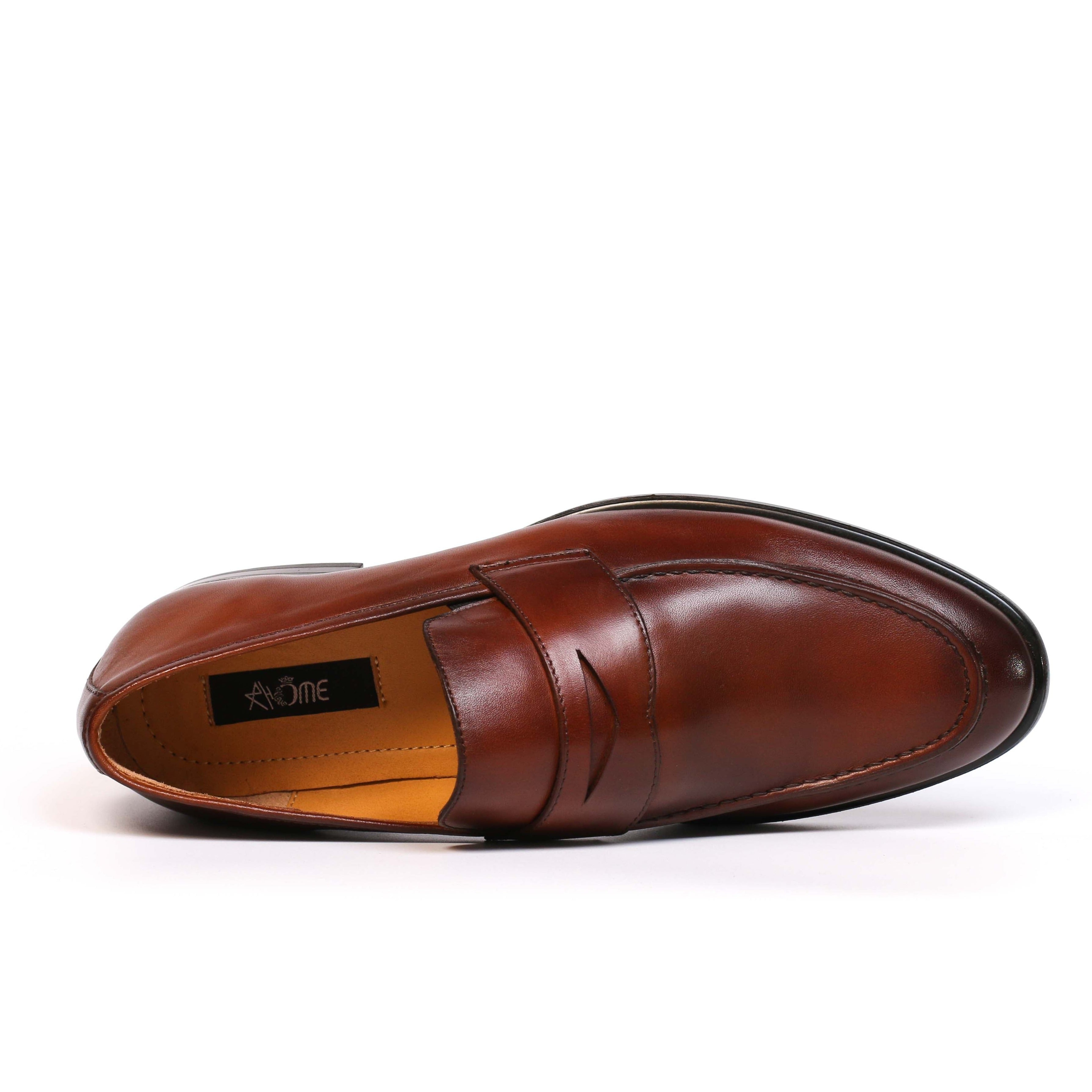 CHAUSSURE EN CUIR TABAC 22228