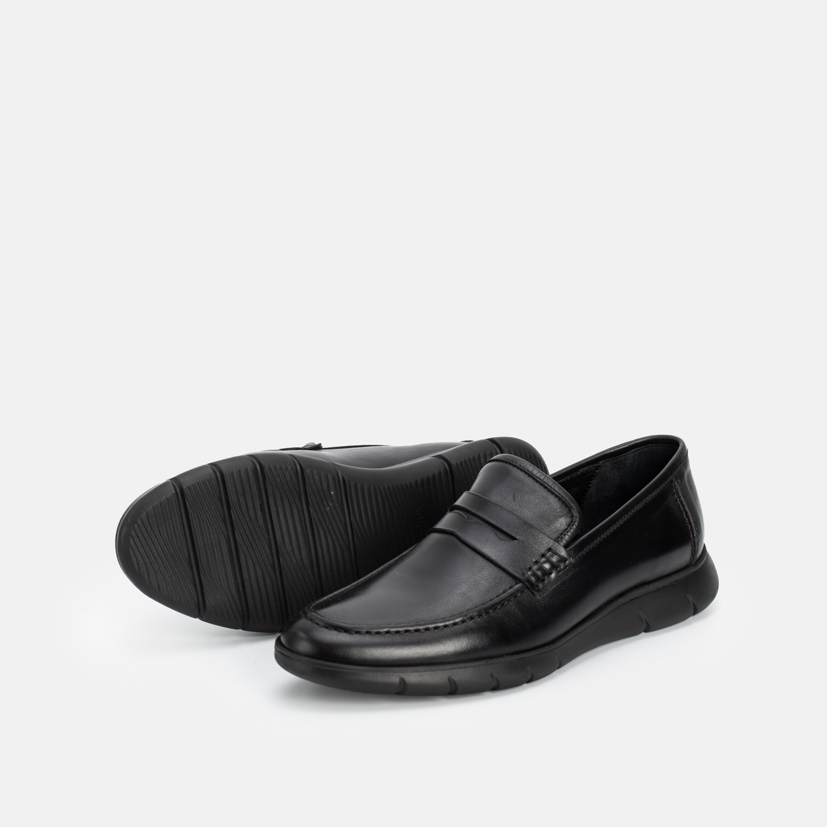 Chaussure en Cuir Noir 4130