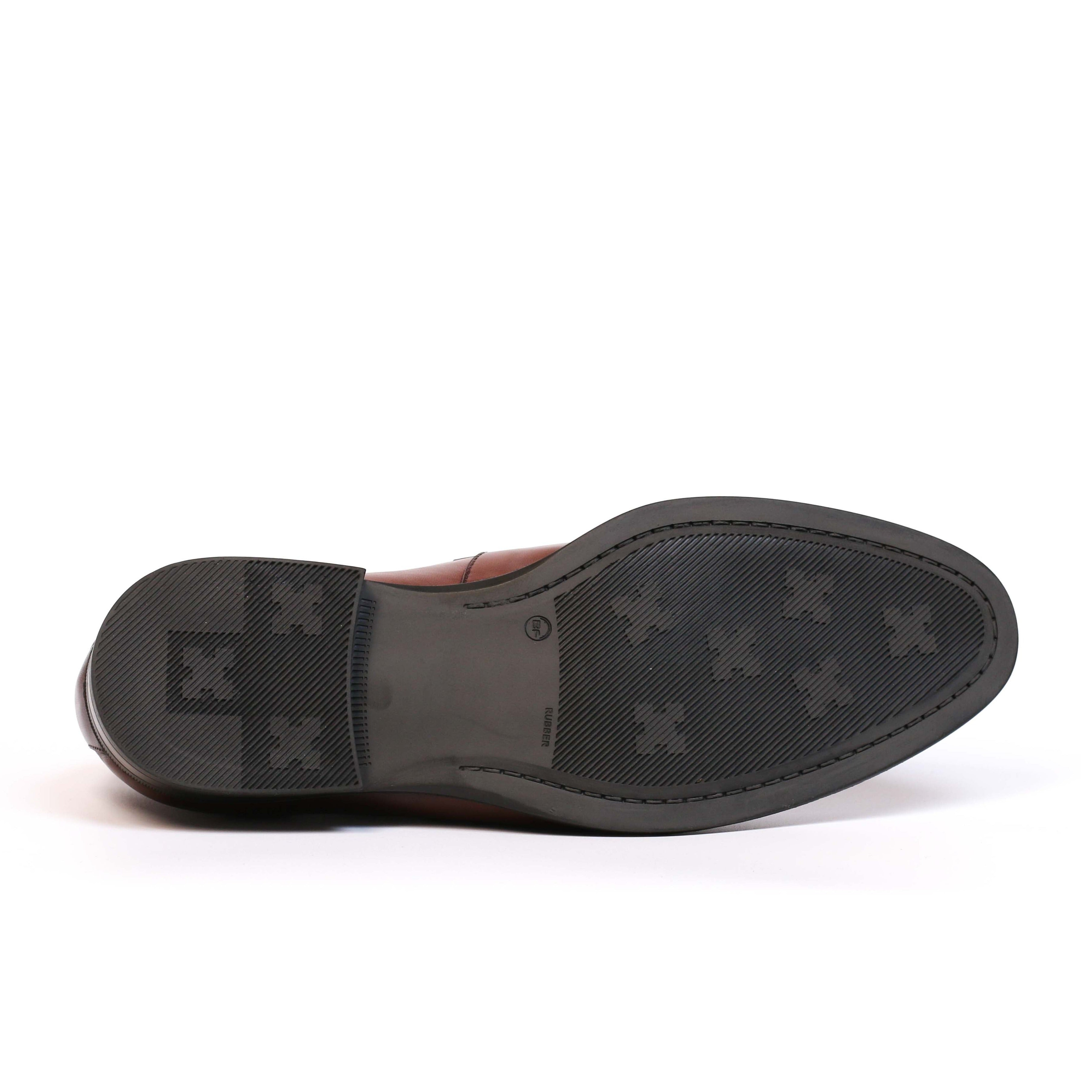 CHAUSSURE EN CUIR TABAC 22228