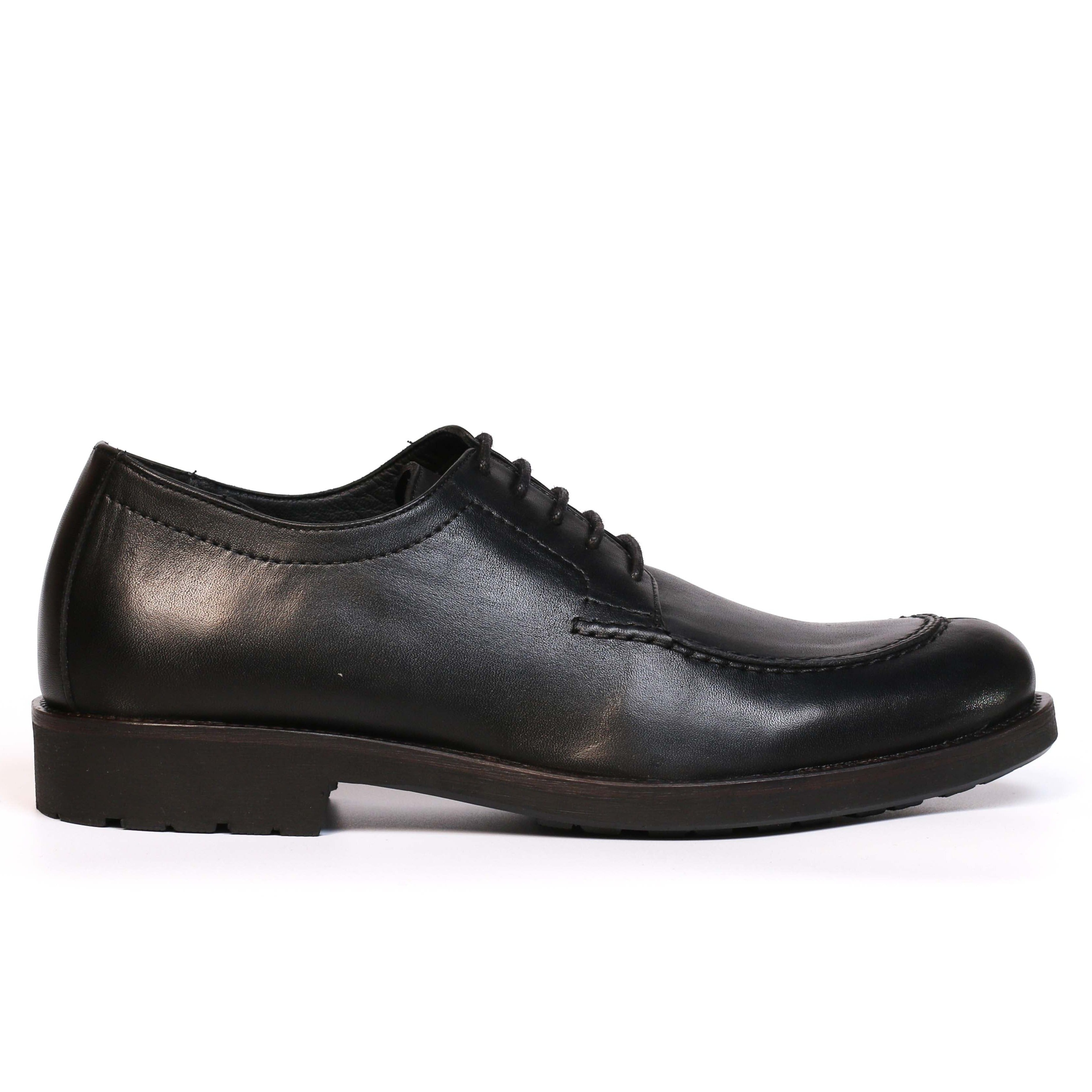 chaussure en cuir noir-625