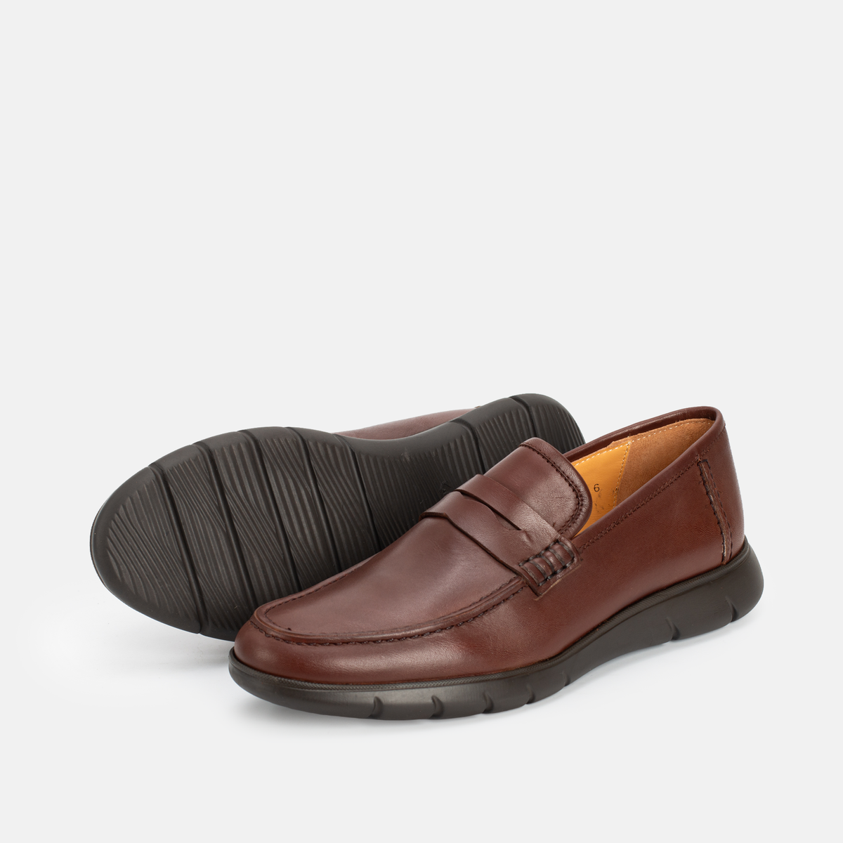 Chaussure en Cuir Marron 4130