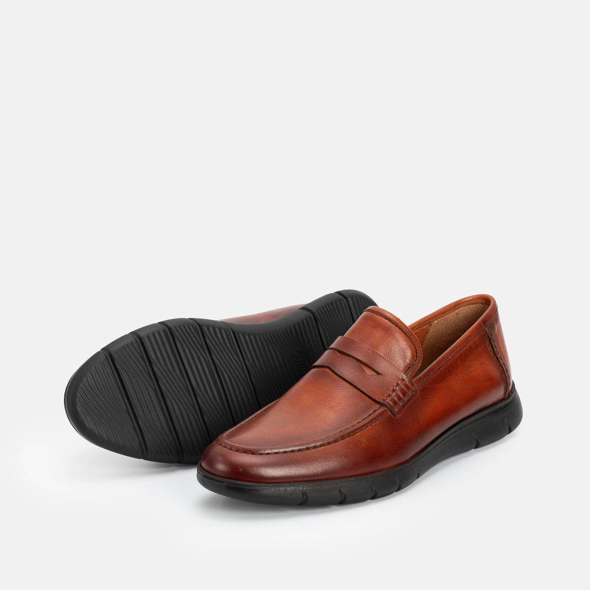 Chaussure en Cuir Tabac 4130