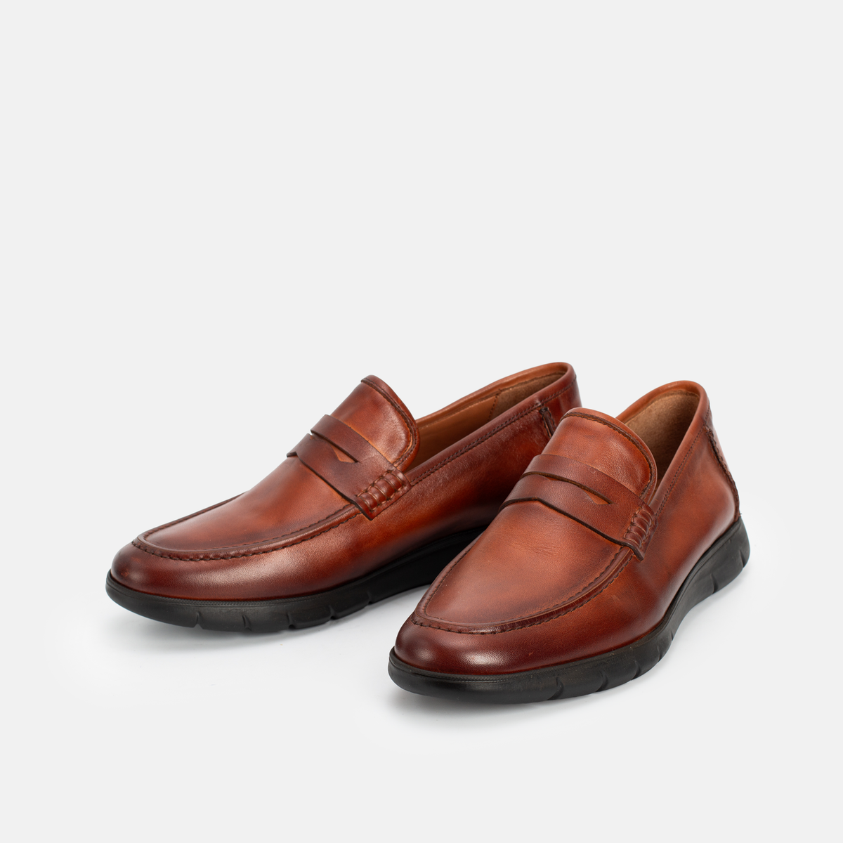 Chaussure en Cuir Tabac 4130